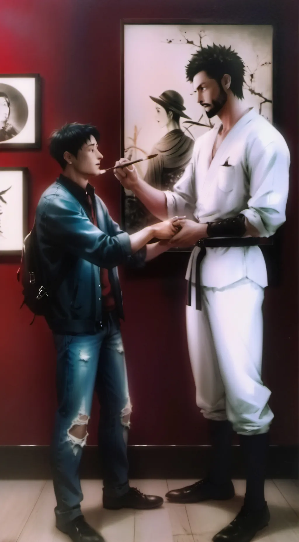 ai character: mha x welcome home background