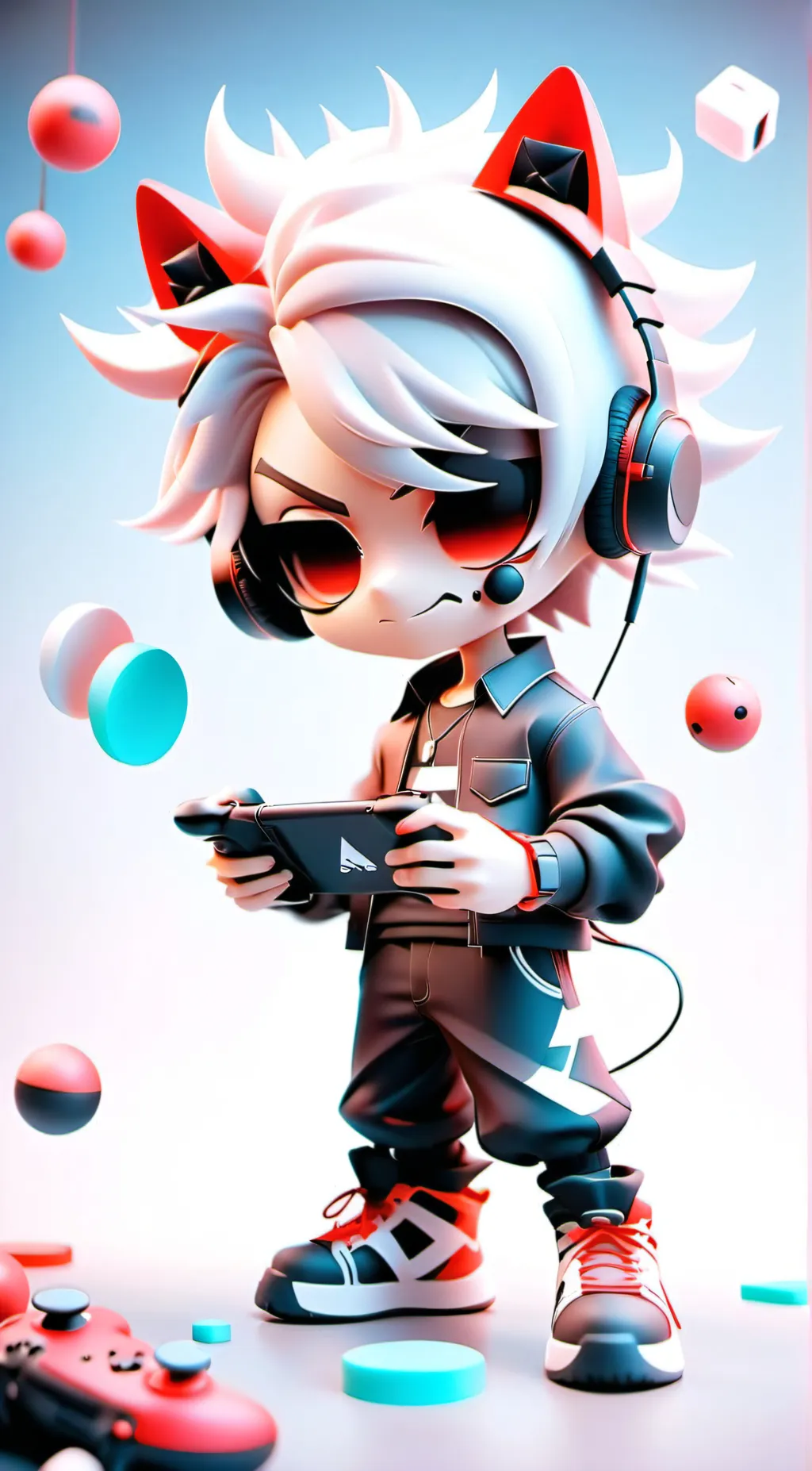 ai character: fgteev gang  background