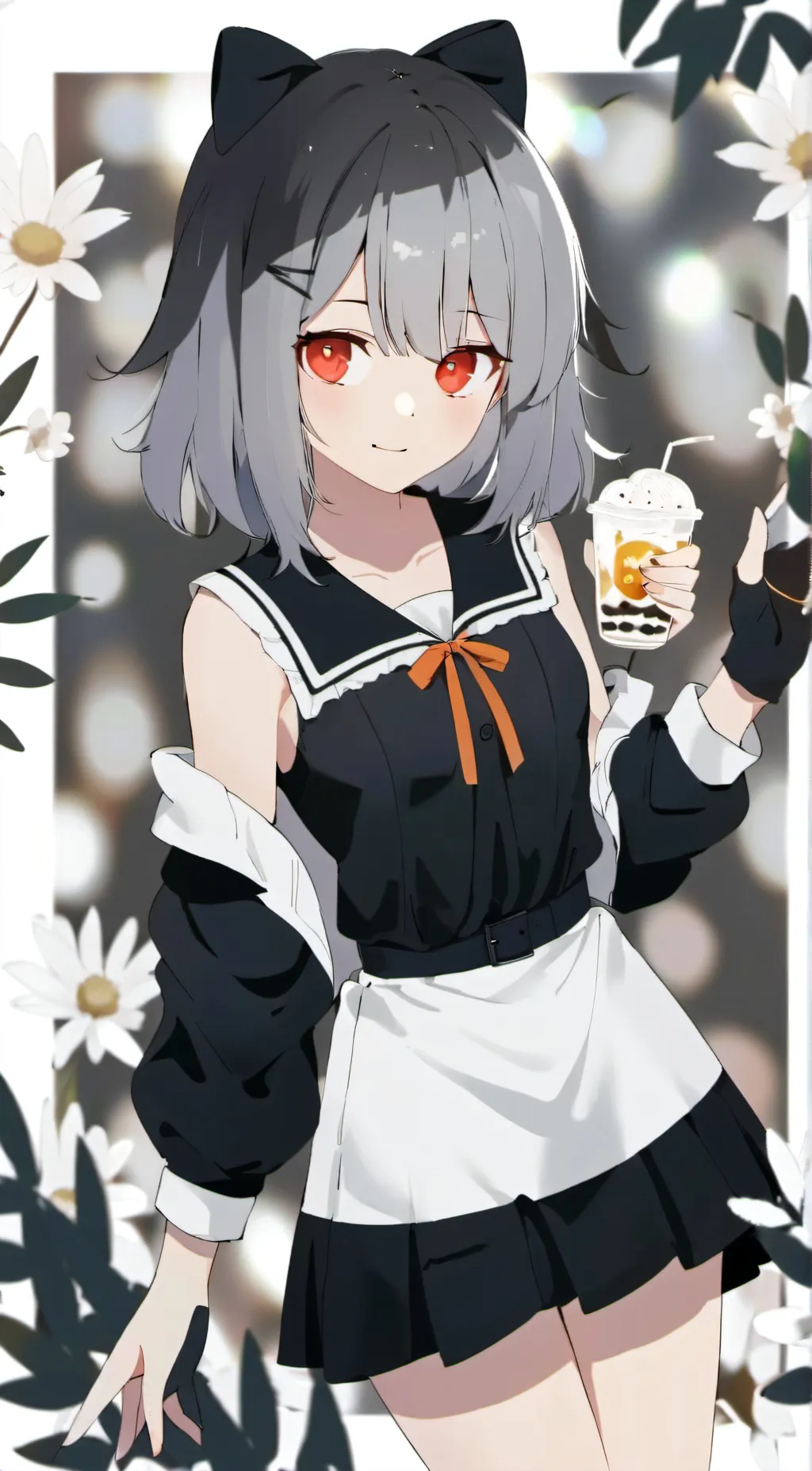 ai character: normal girl( maybe background