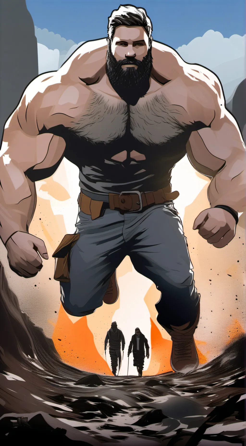 ai character: Rocky Moby background