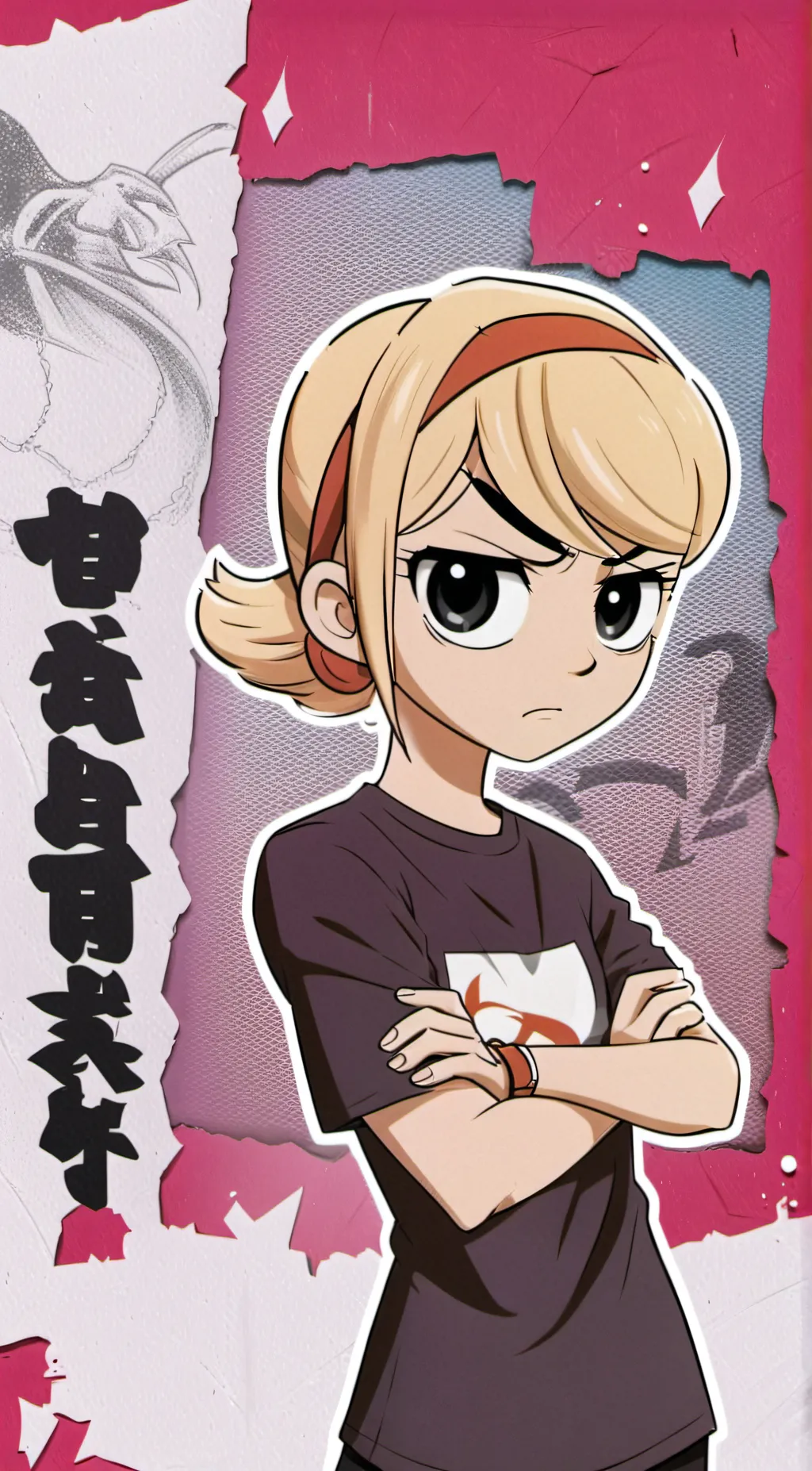 ai character: Mandy (in UA High) background