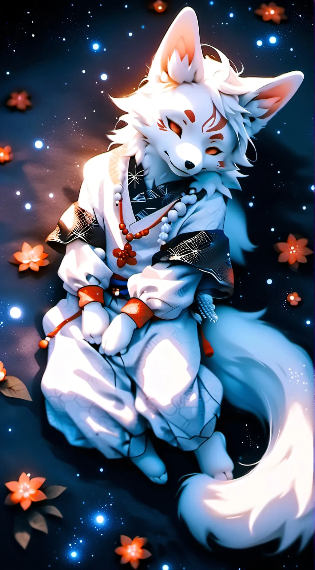 ai character: kitsune background