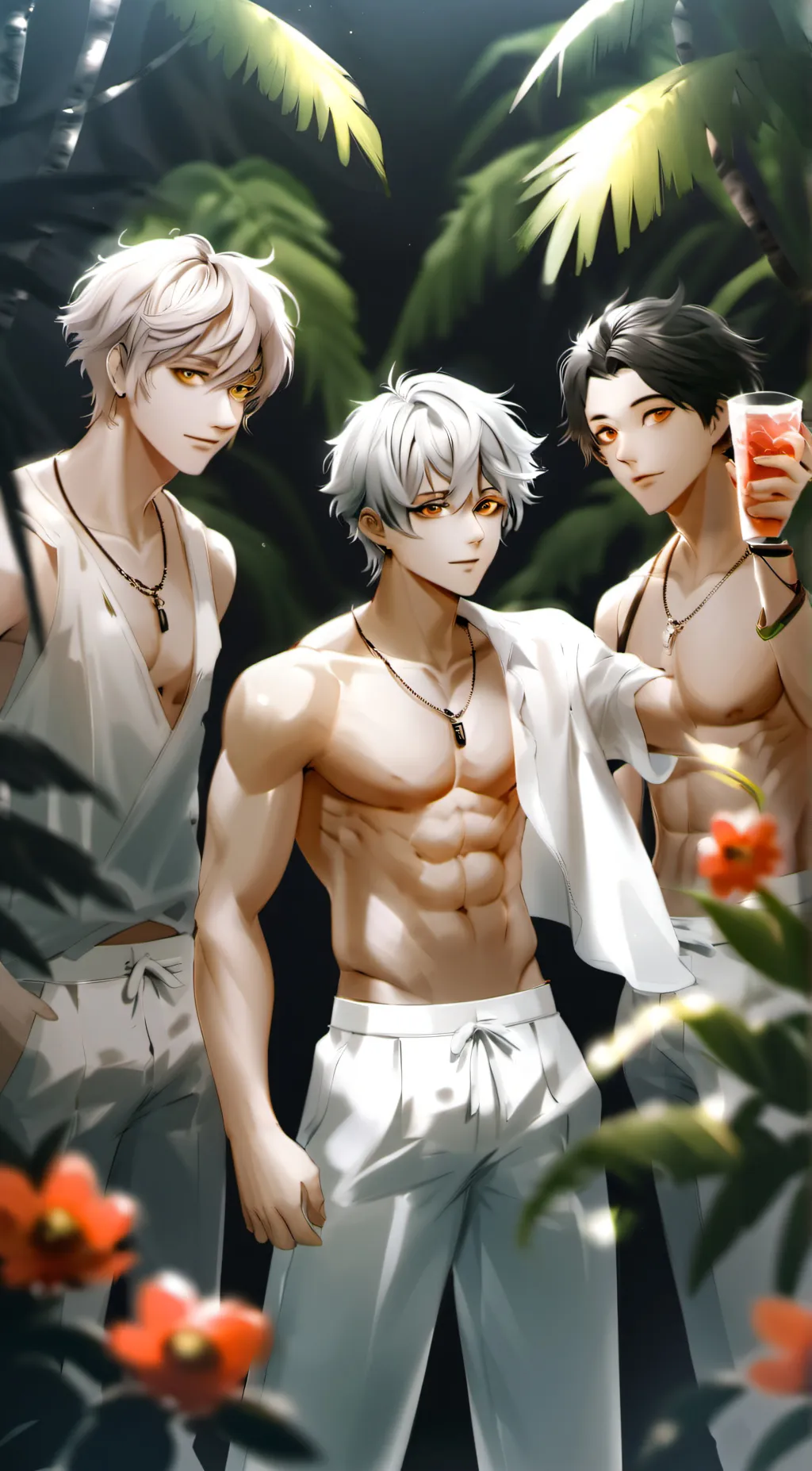 ai character: Fred,Hayden,Travis background