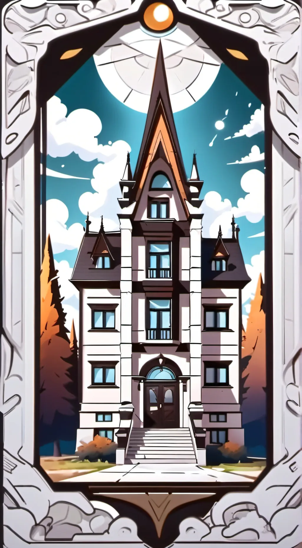 ai character: House of anubis  background