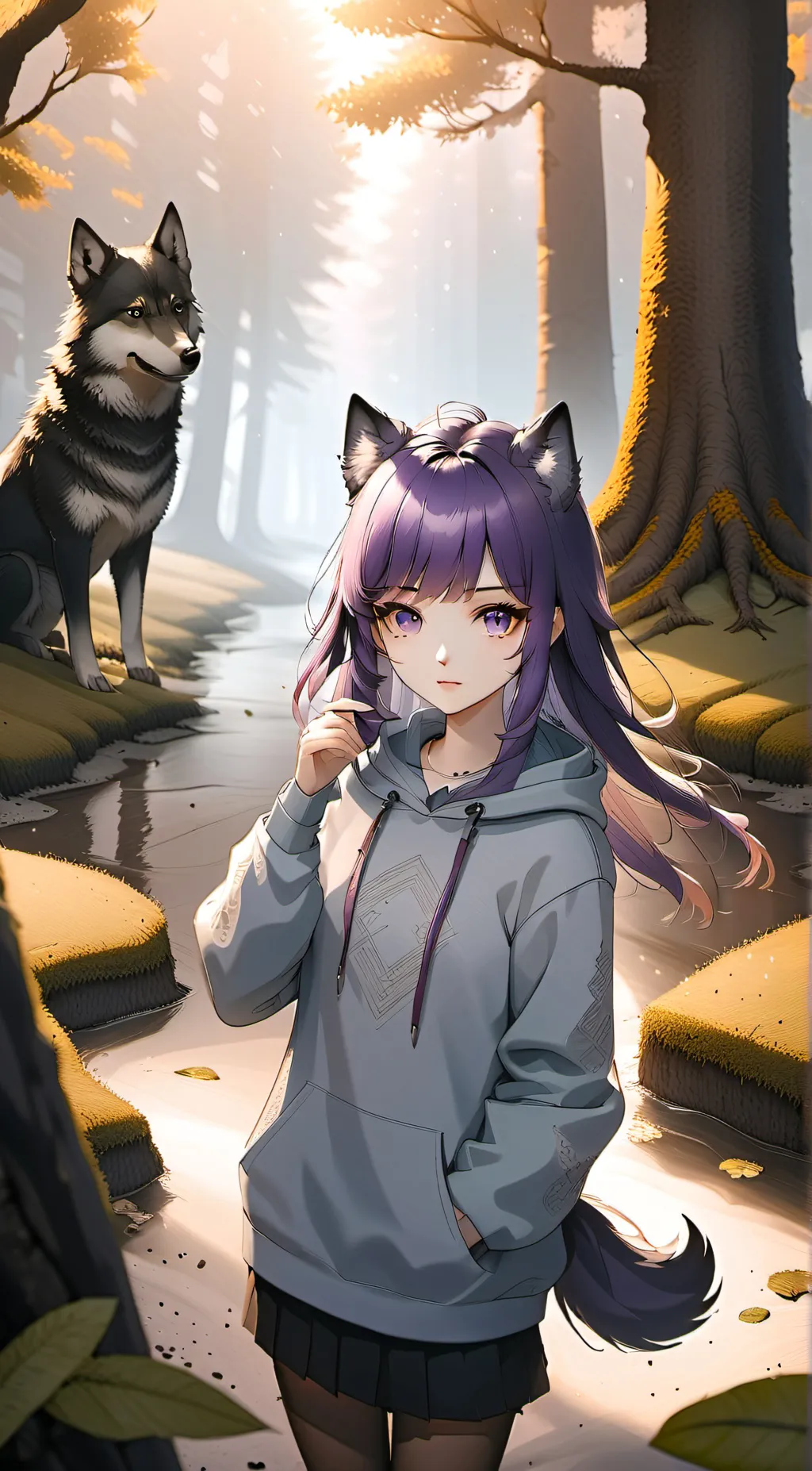 ai character: sky background