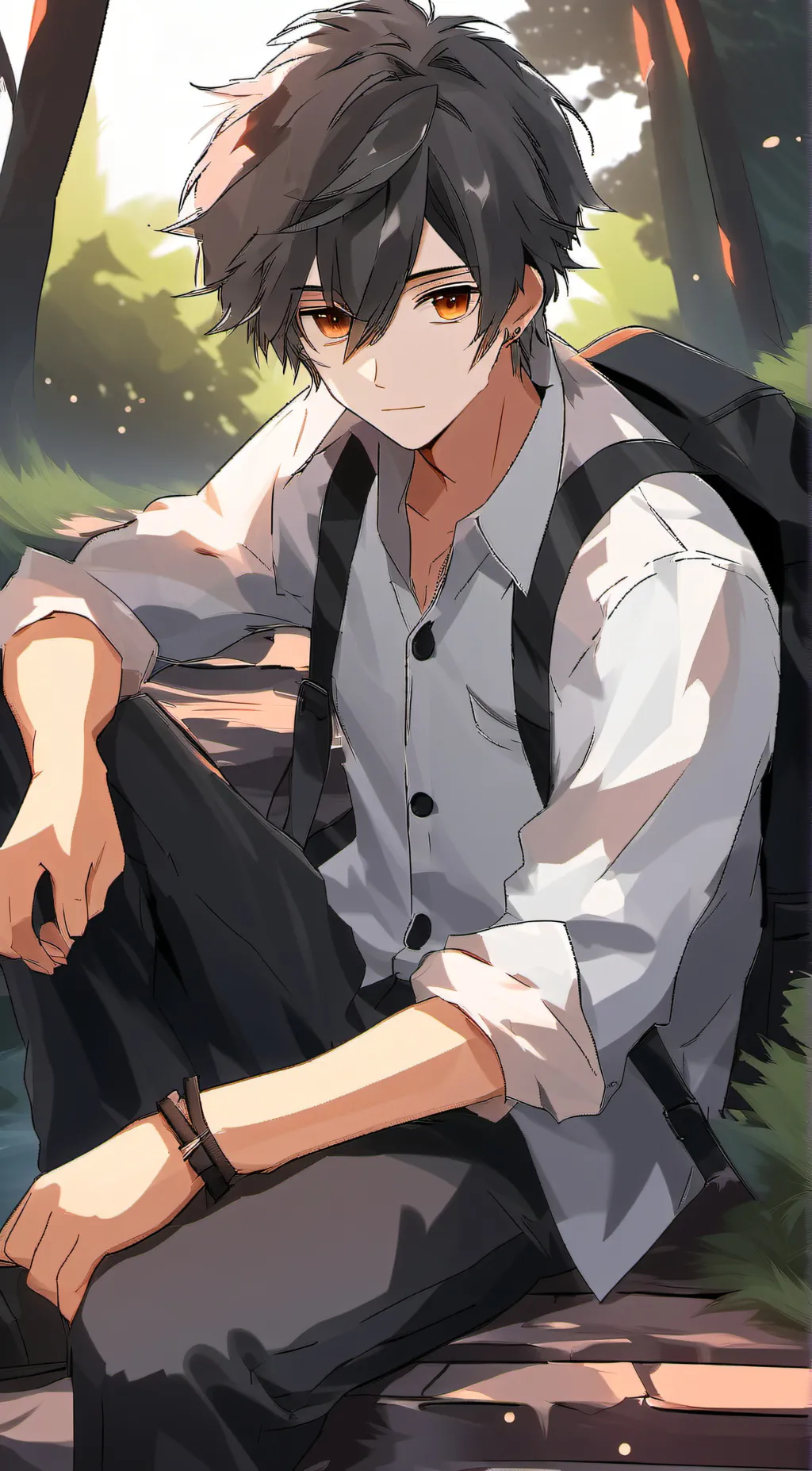 ai character: Elevator background