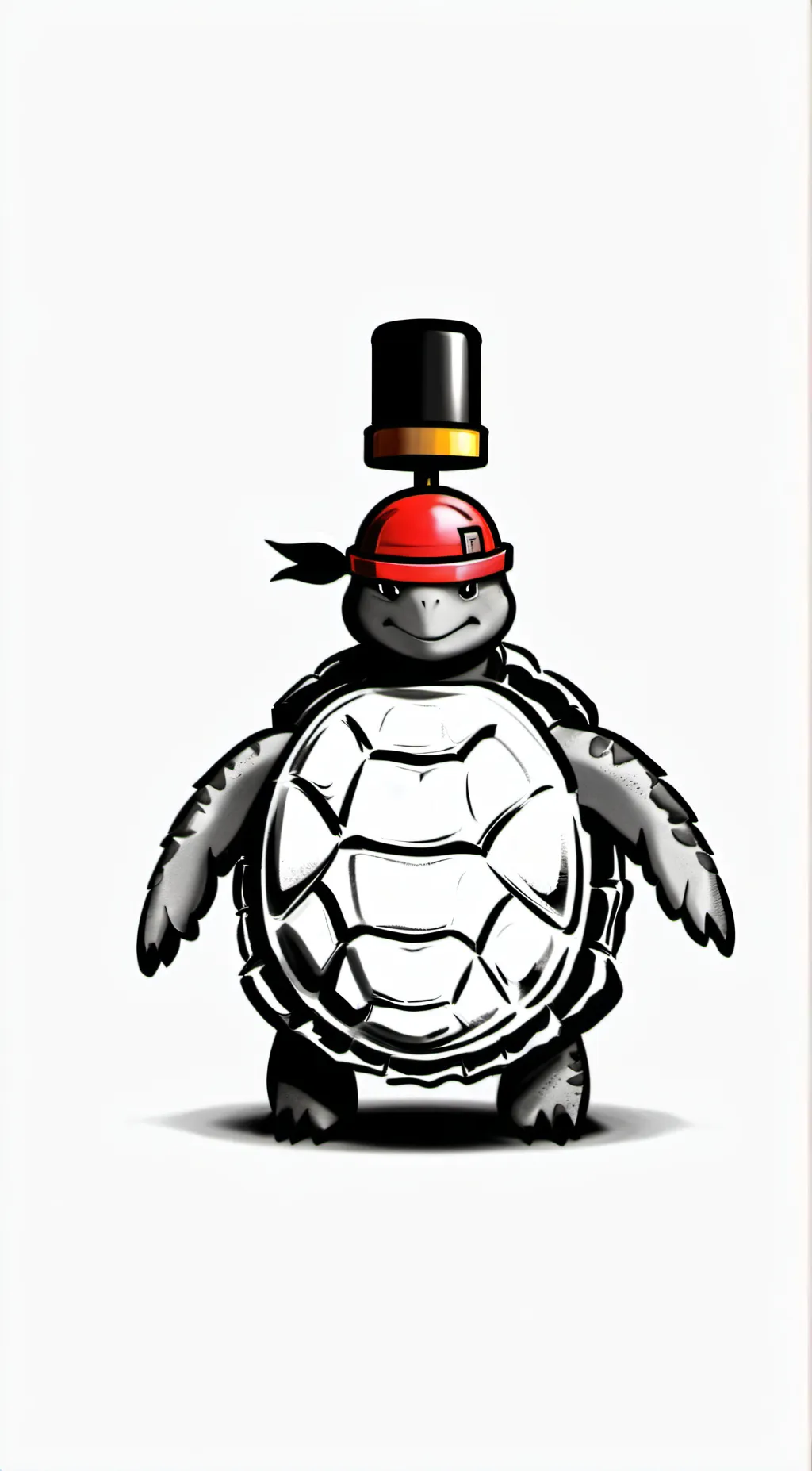ai character: mine turtle background
