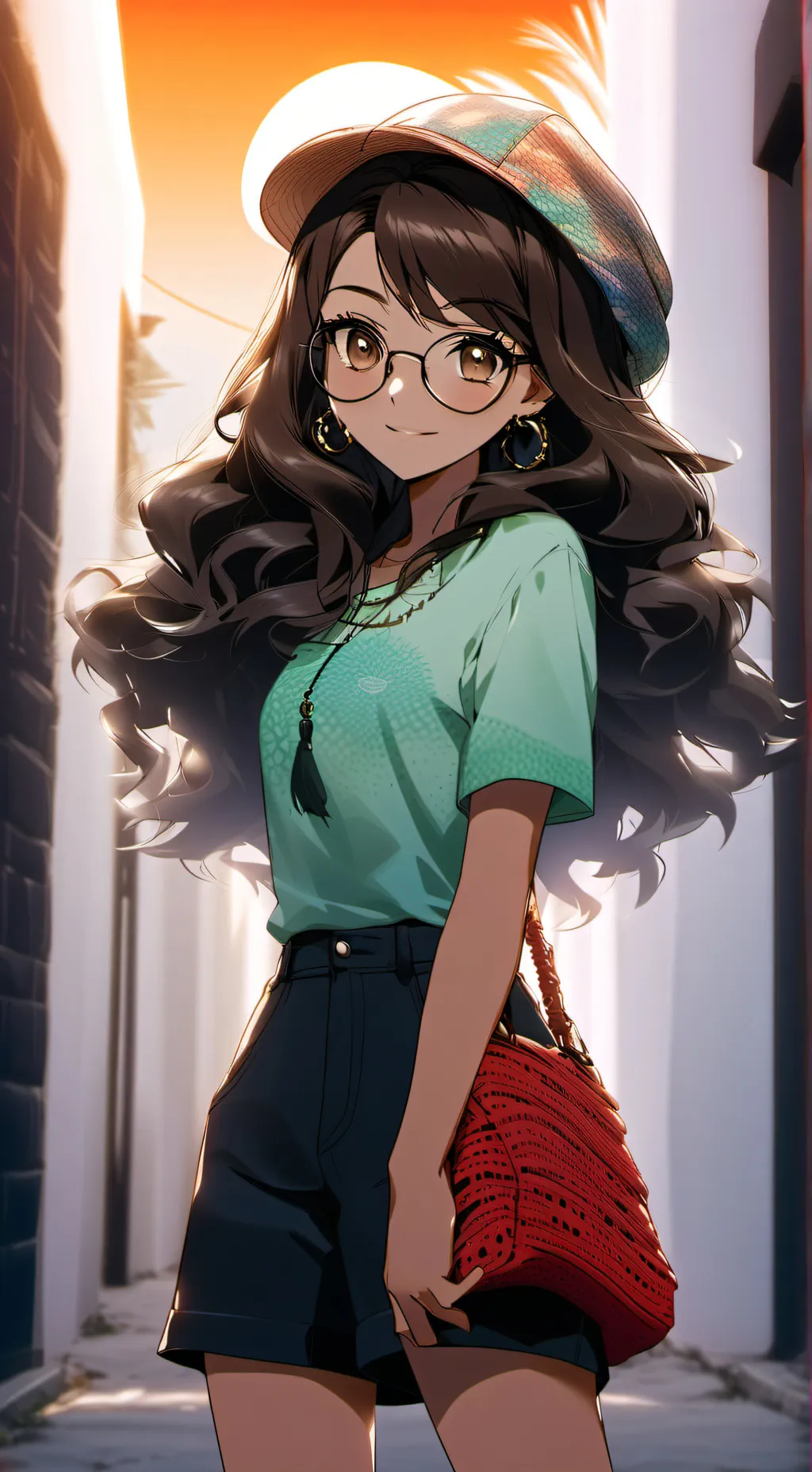 ai character: Olive background