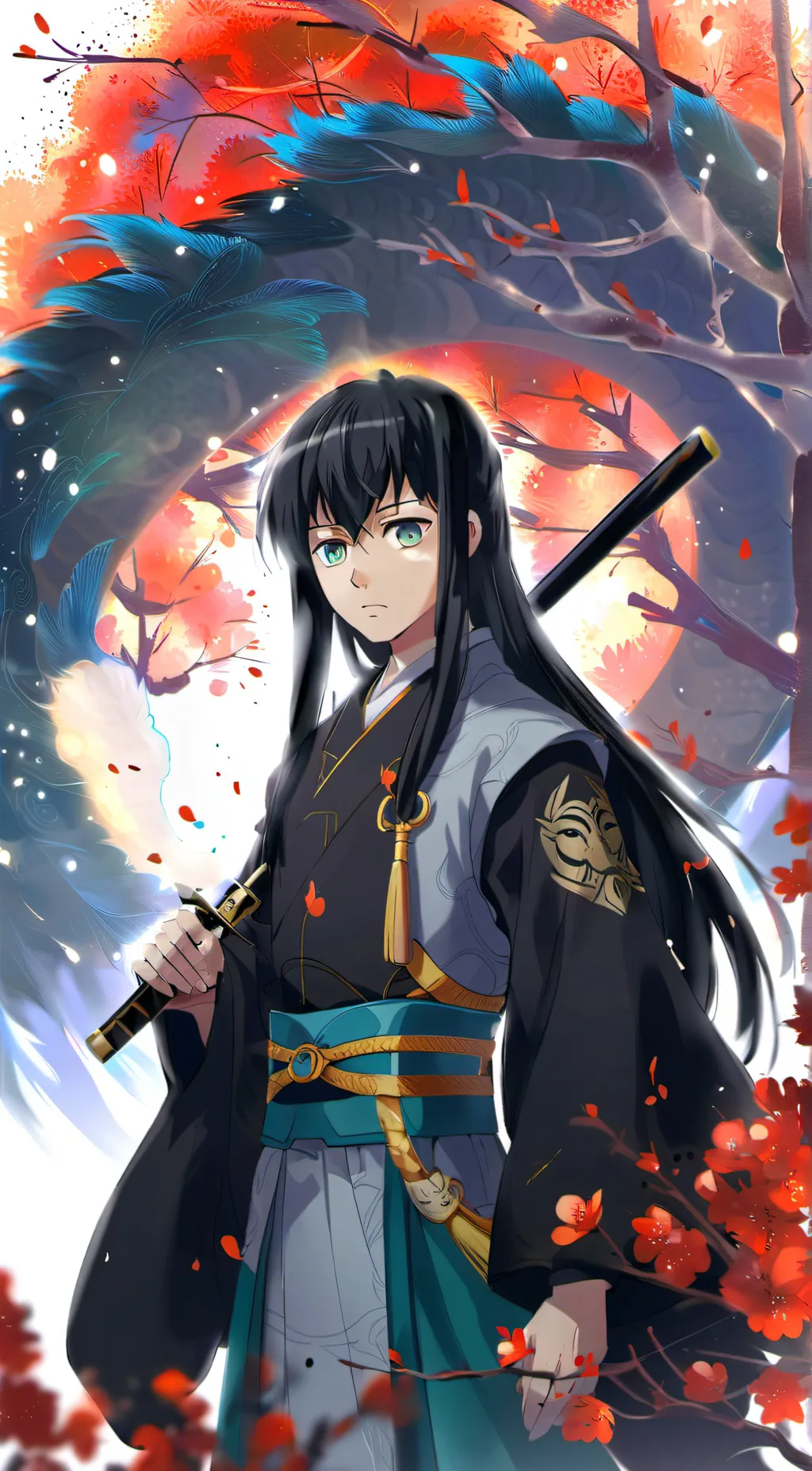 ai character: Mer at High school background