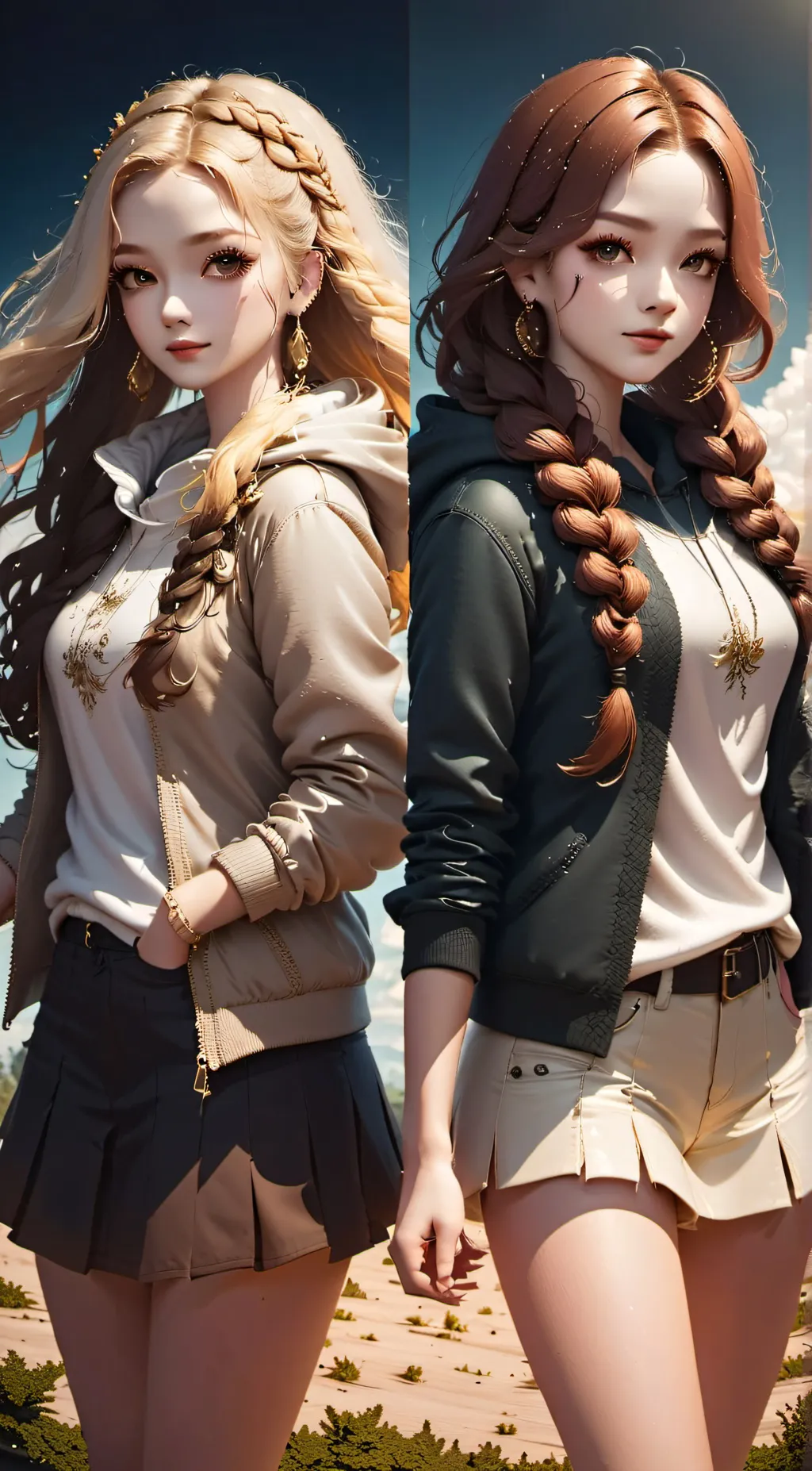 ai character: brianna and ariana background