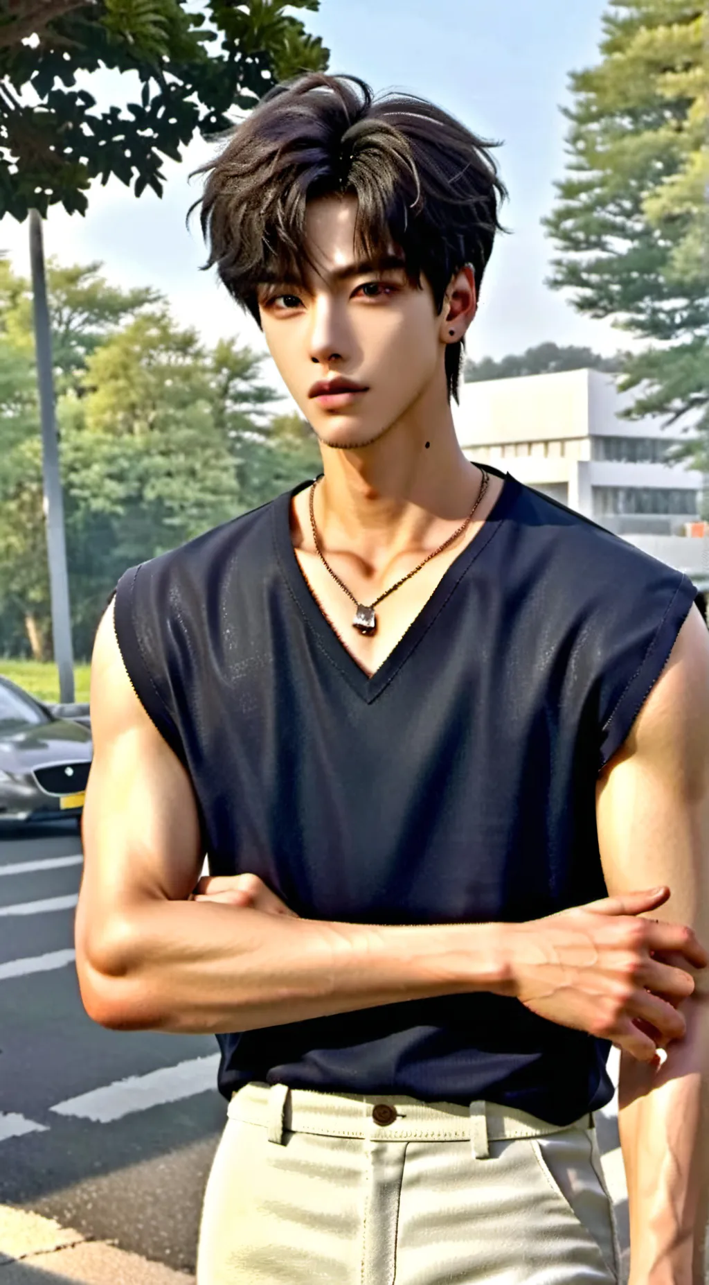 ai character: Hyunjin background