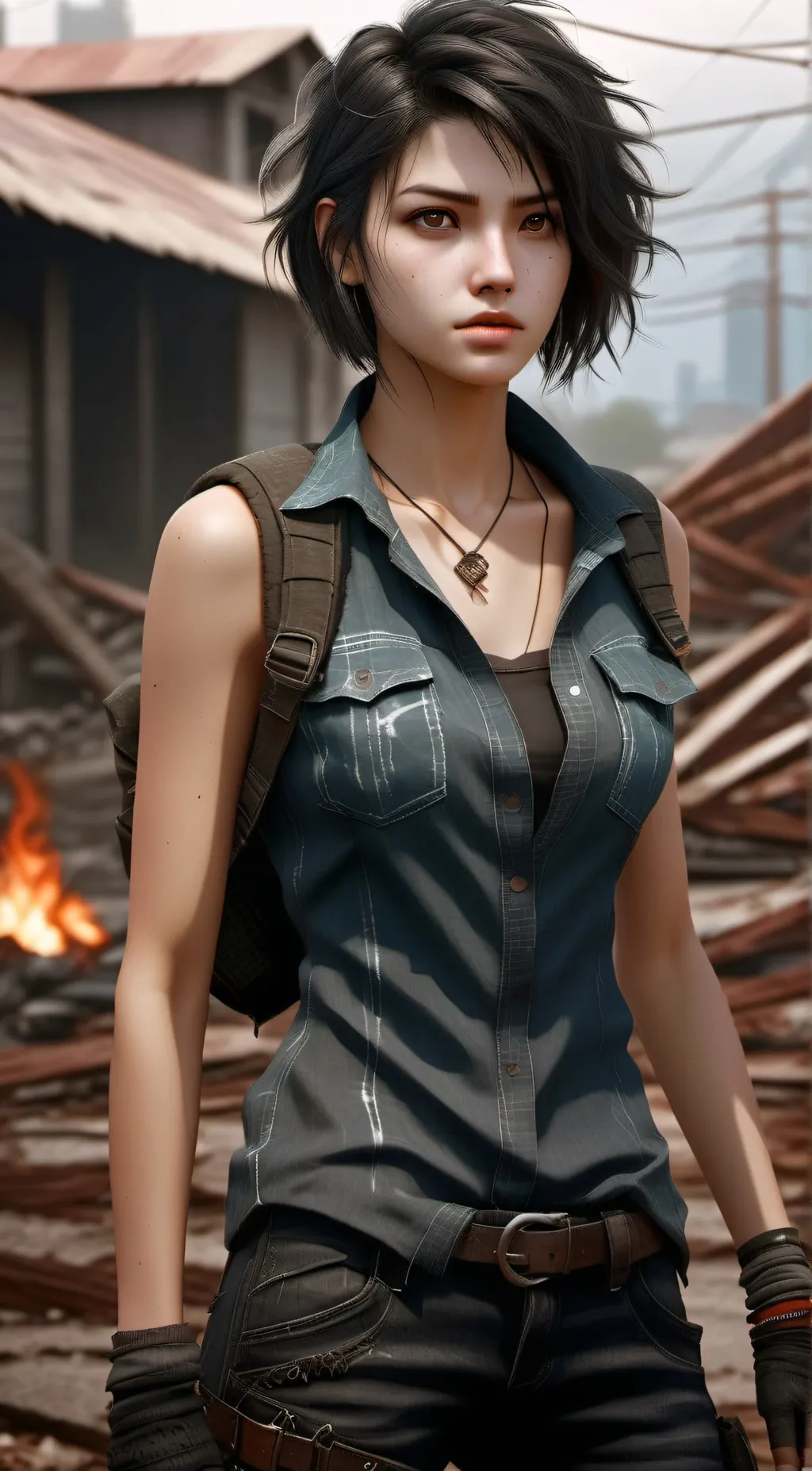 ai character: Ash background