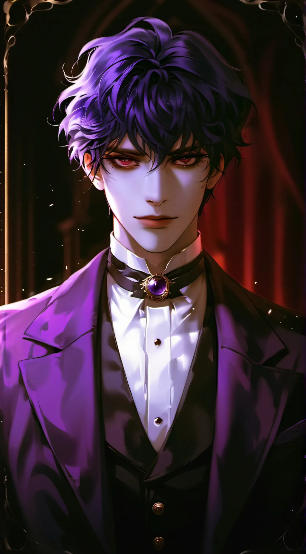 ai character: hansha(mirror guy) background