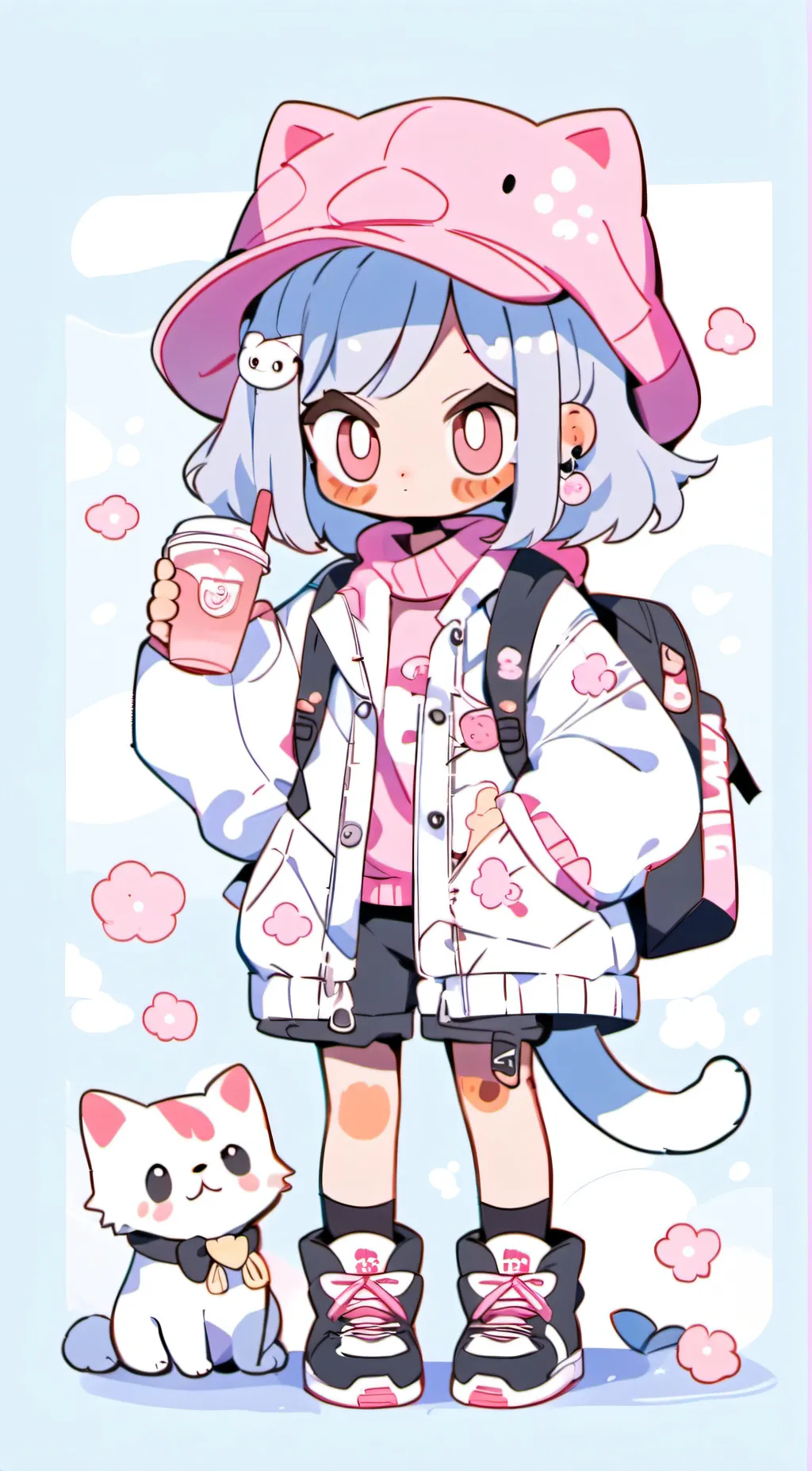 ai character: kawaii chan background