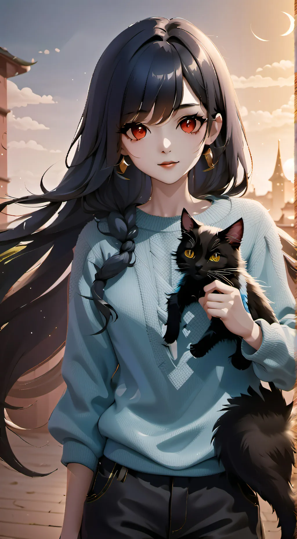 ai character: lovely background