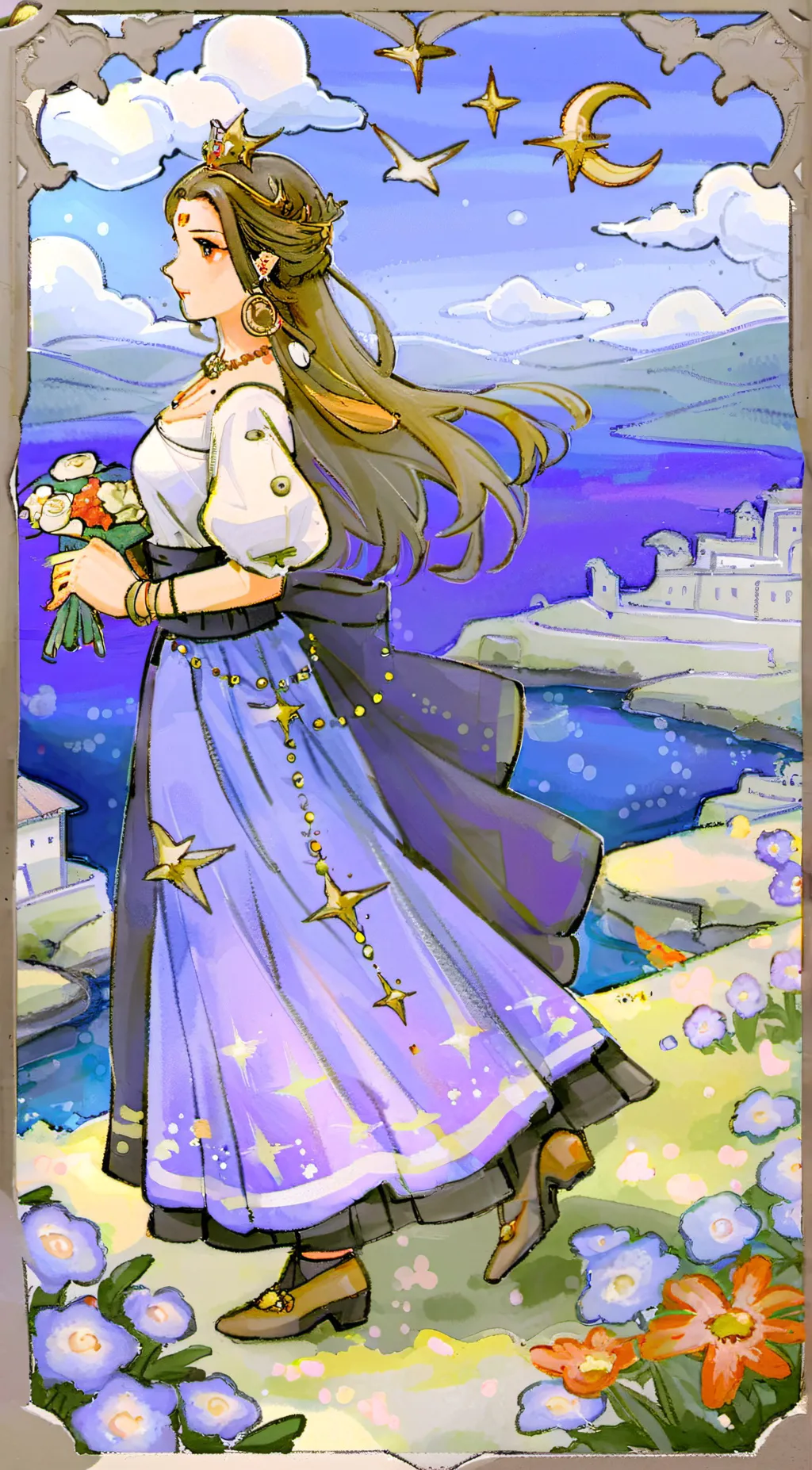 ai character: luna background