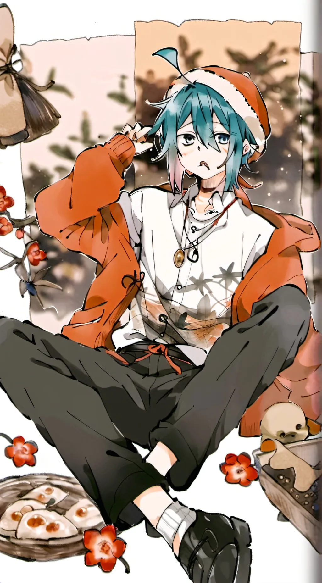 ai character: hudson🦖 background