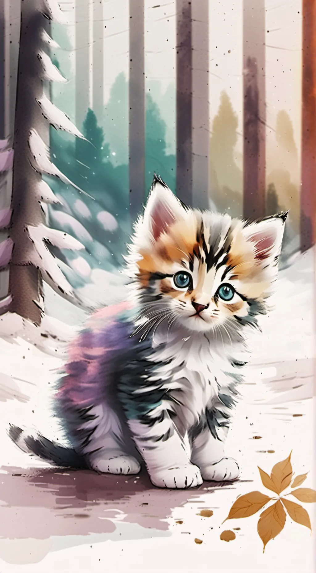 ai character: Baby kitten background