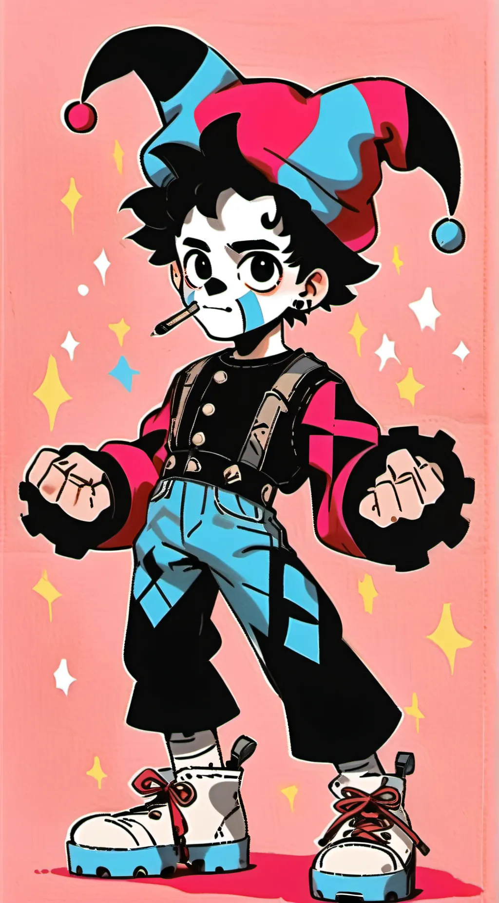 ai character: JJ The Mummer background