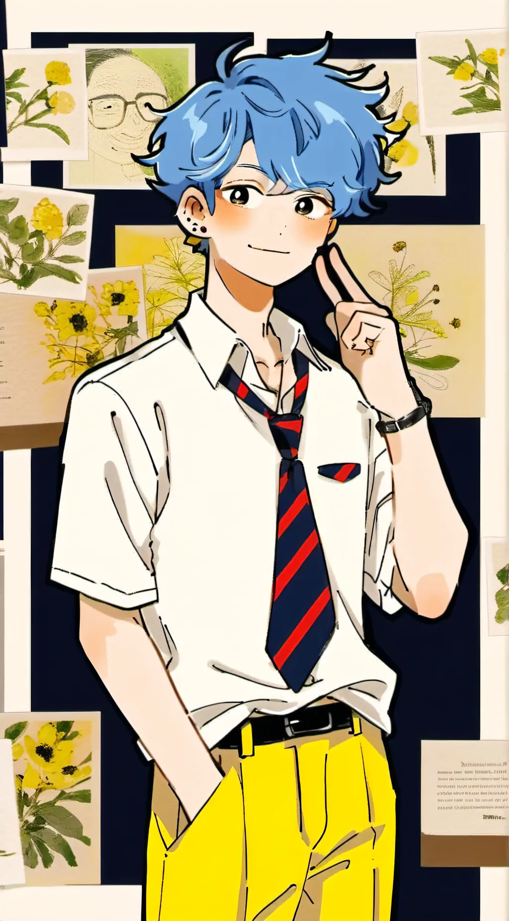 ai character: apple cider Wally  background