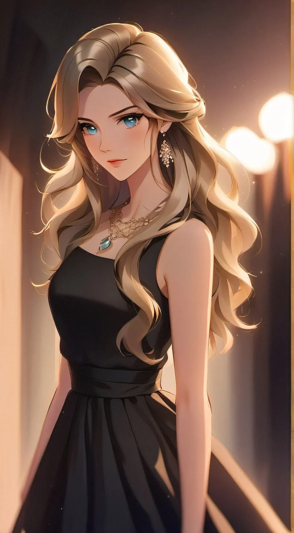 ai character: Jenna  Haisley background