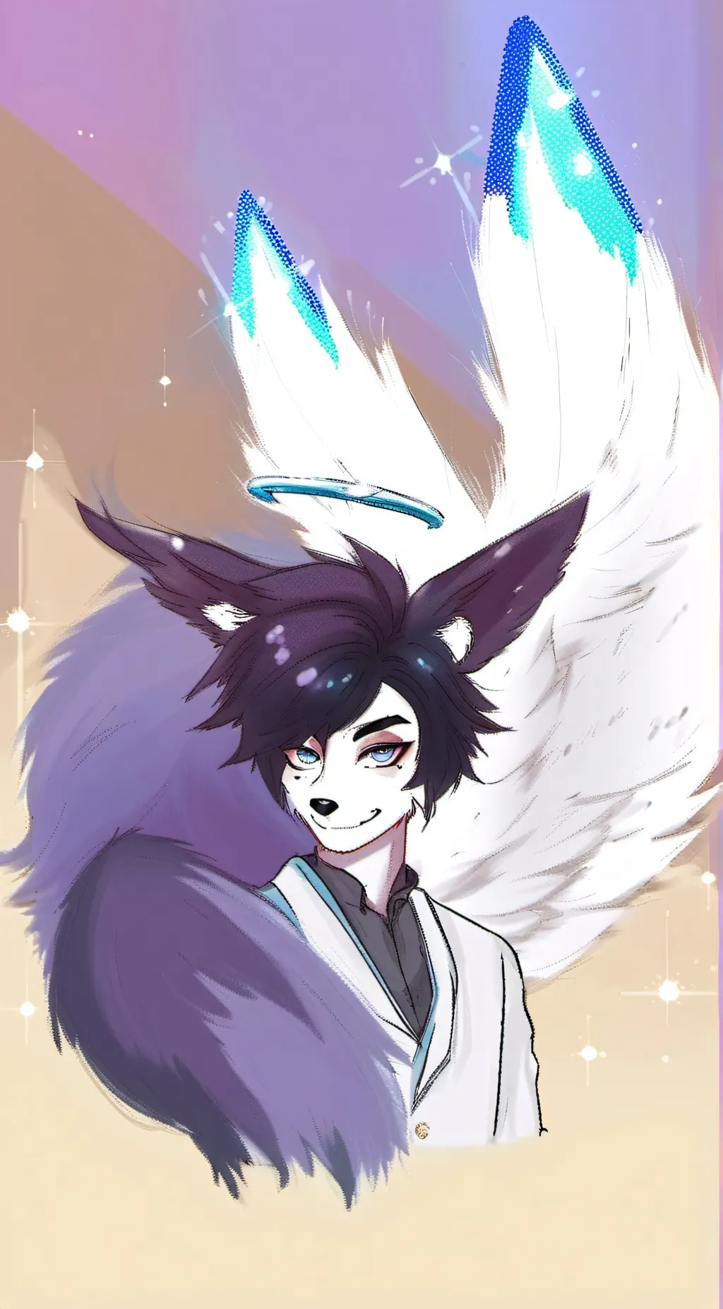 ai character: Winter (Angelic) background