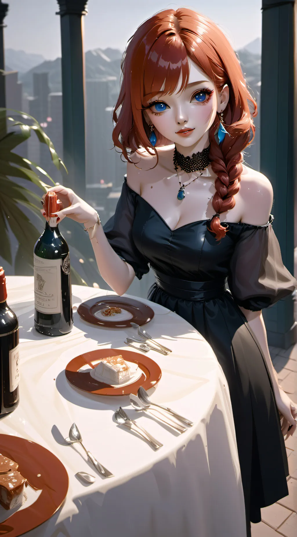 ai character: ;) Molly lolly background