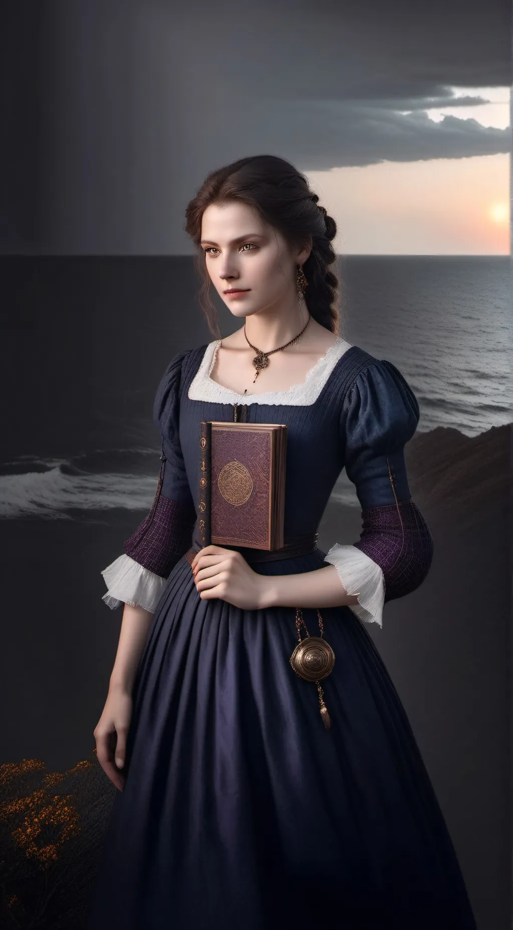 ai character: ghost of ann frank background