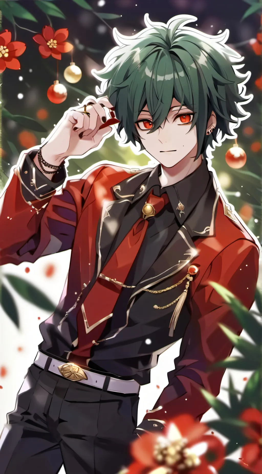 ai character: ochako and bakugou background