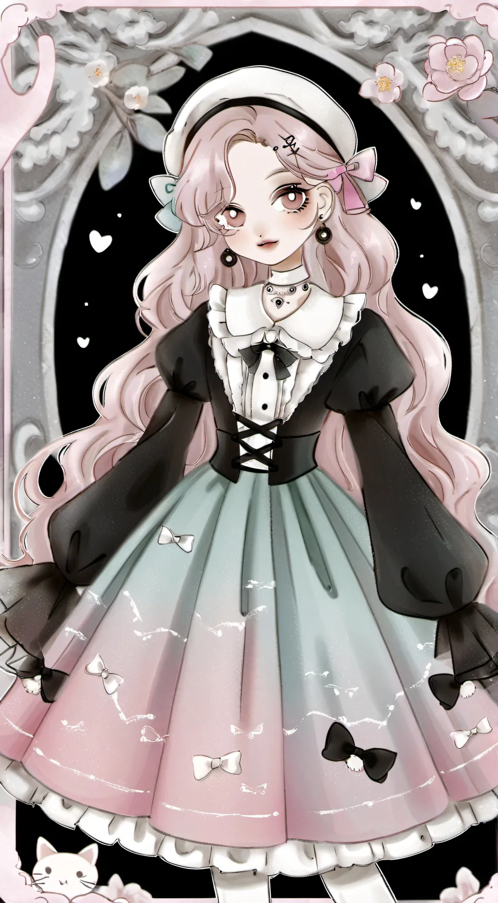 ai character: Moon background