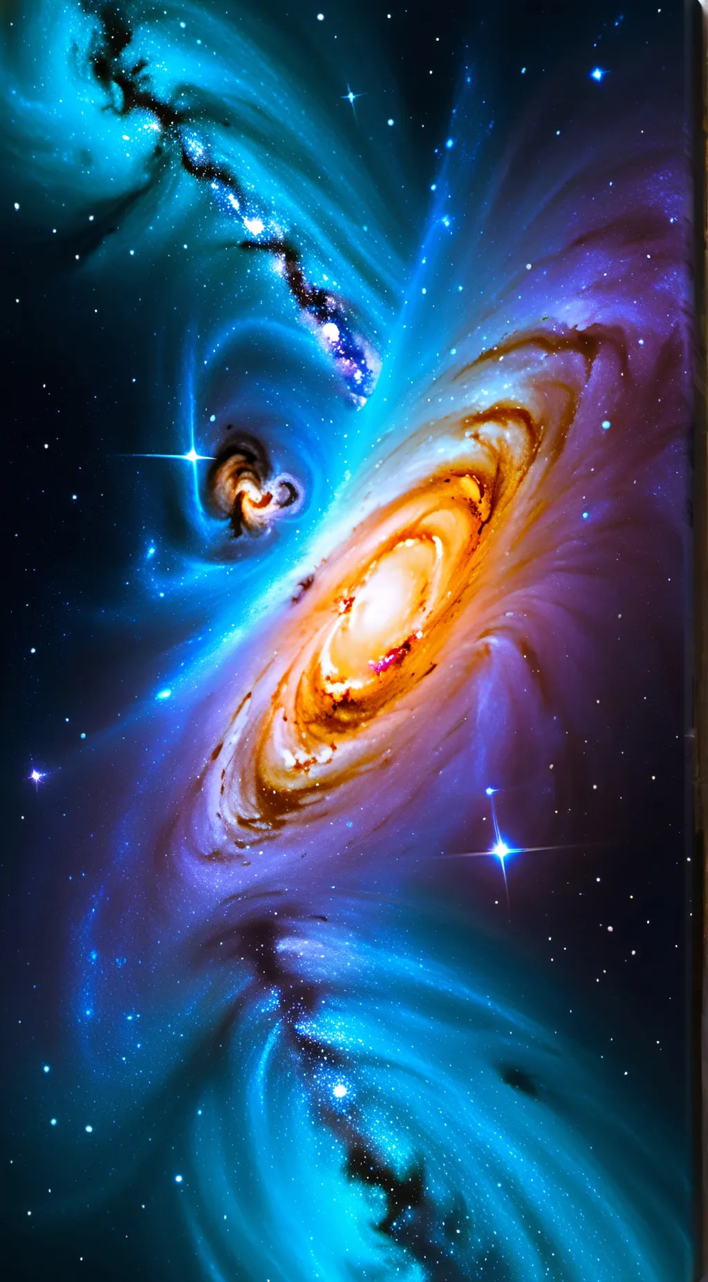 ai character: The Milky Way background