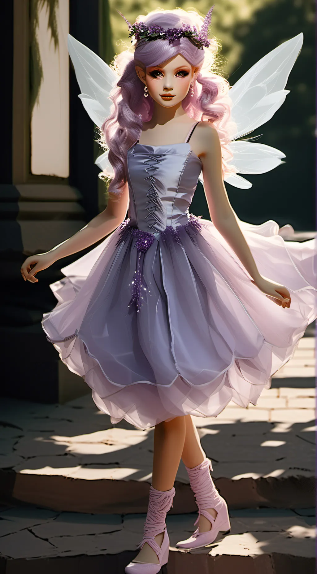 ai character: Amy  background