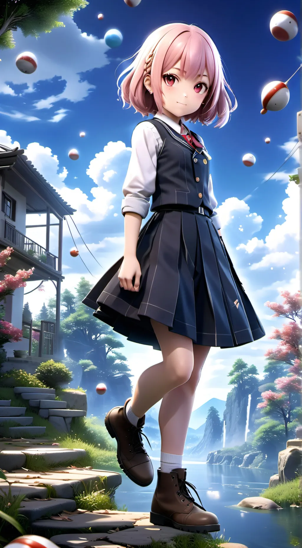 ai character: Sakurako Omuro background