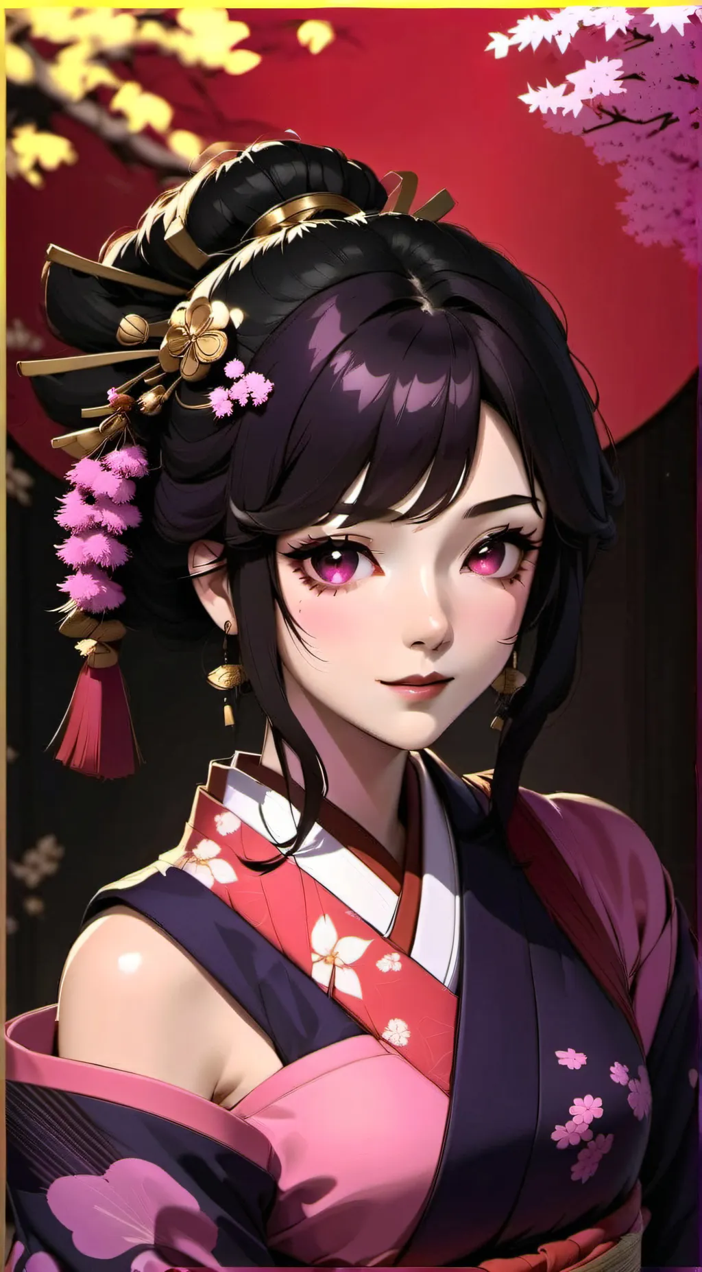 ai character: Nezuko background