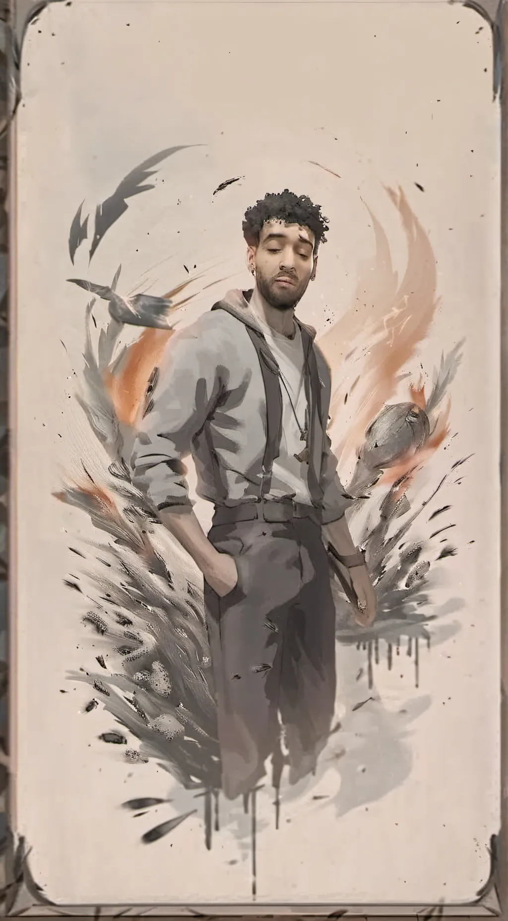 ai character: niko omilana  background