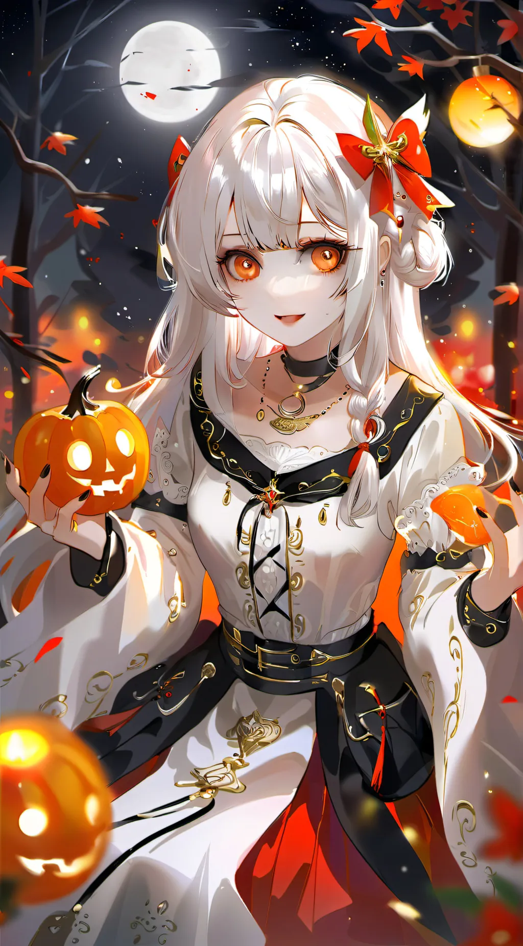 ai character: Halloween with MHA background