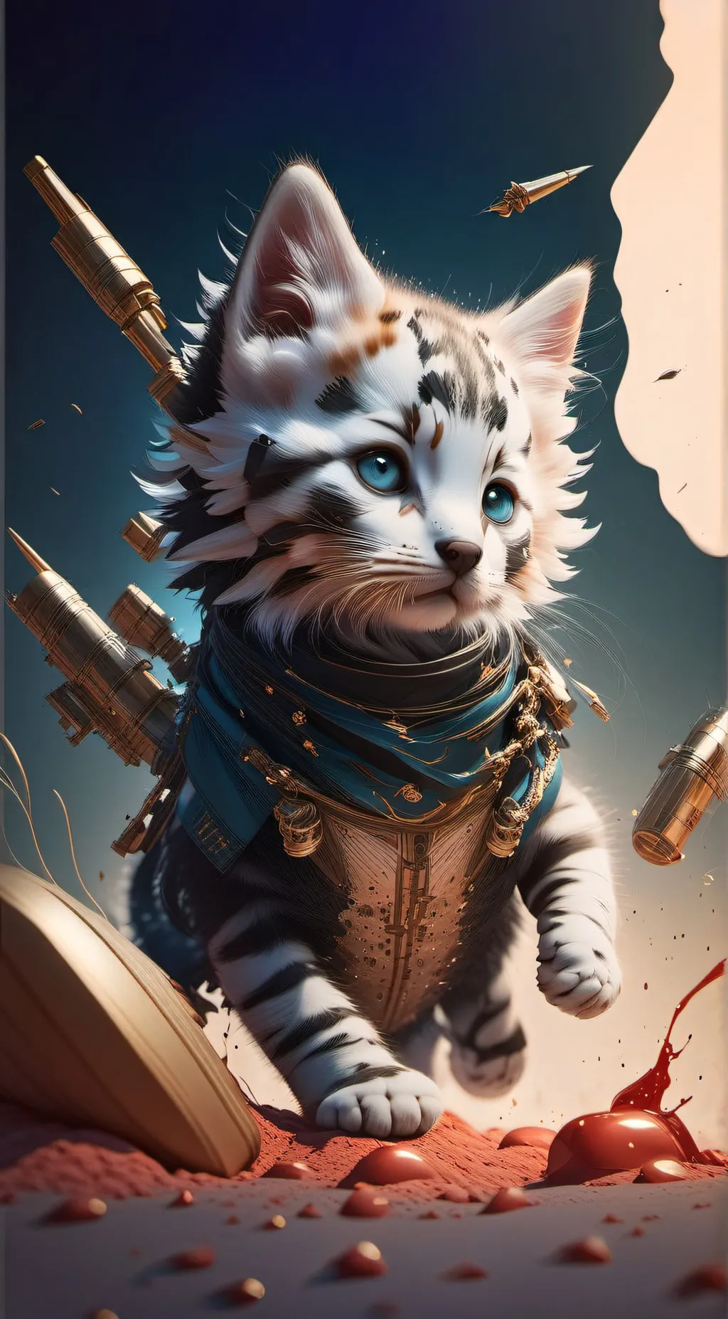ai character: hated hero kitten background