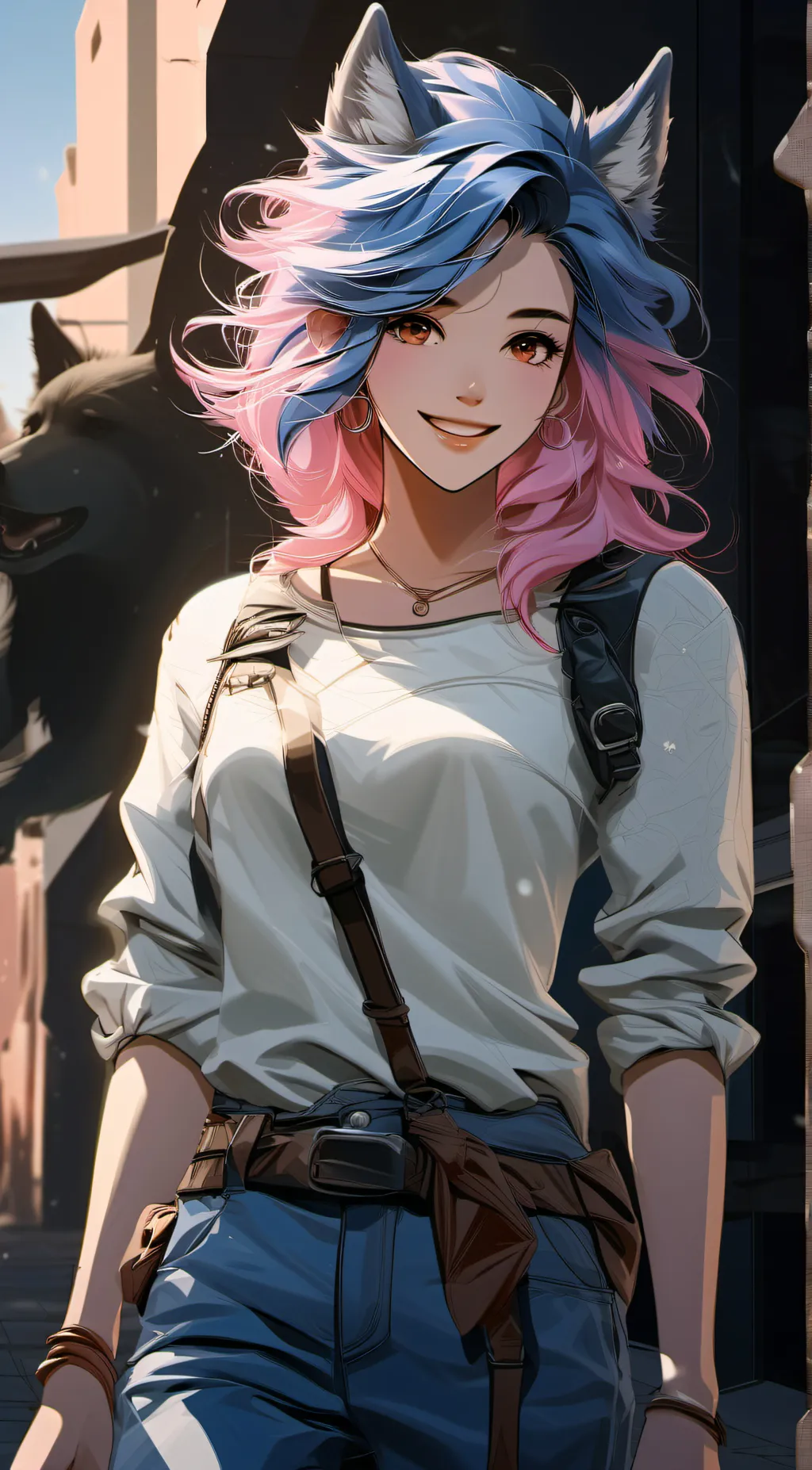 ai character: ,・.KIA.  , ・ background