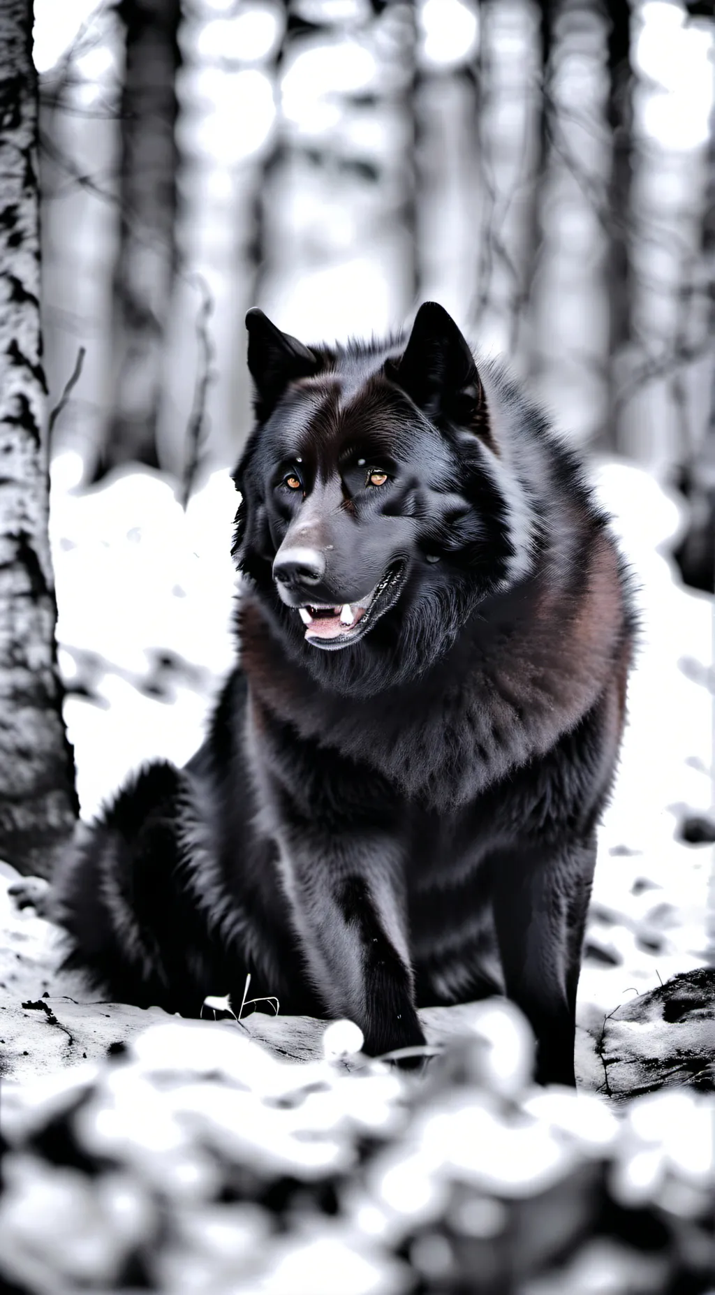 ai character: wolve background