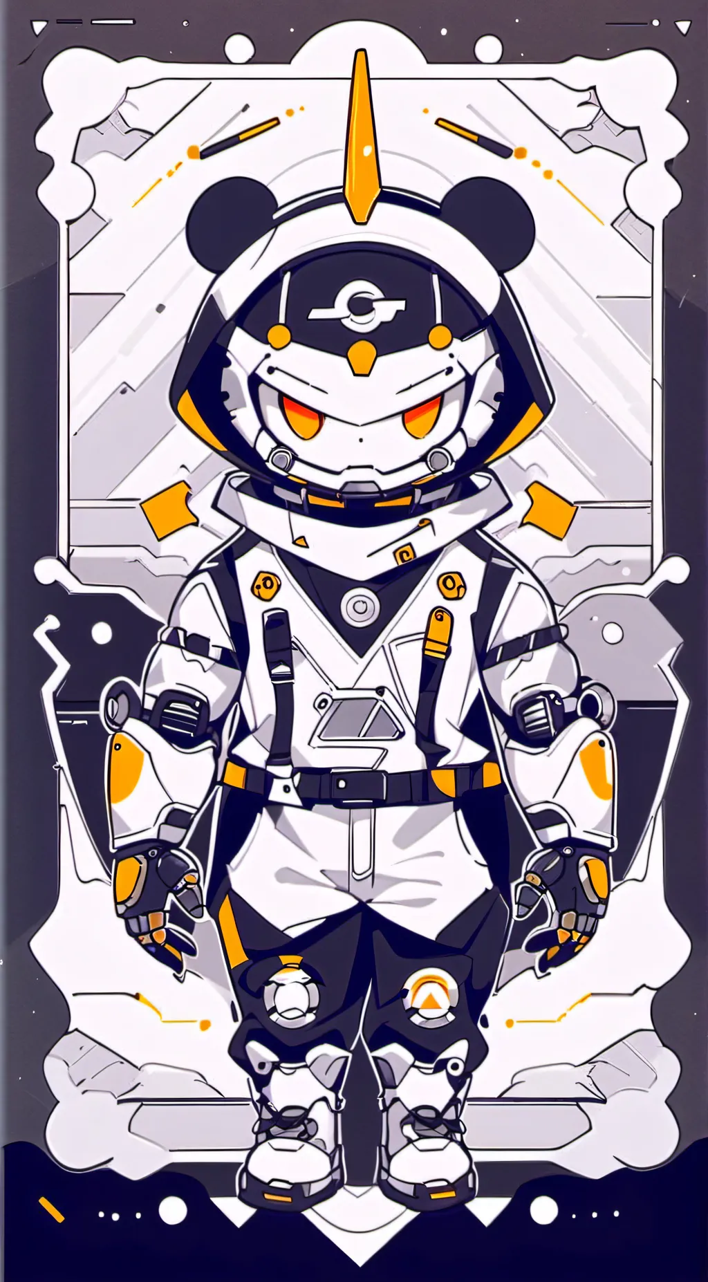 ai character: Emoji Robot Talker background