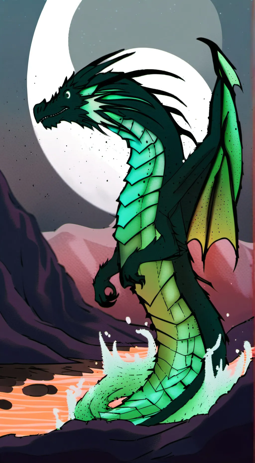 ai character: quibli and kinkajo background