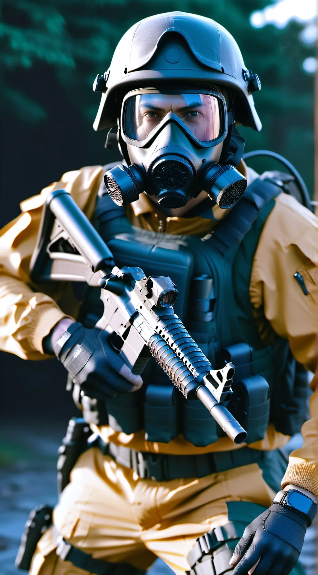 ai character: nero soldier background