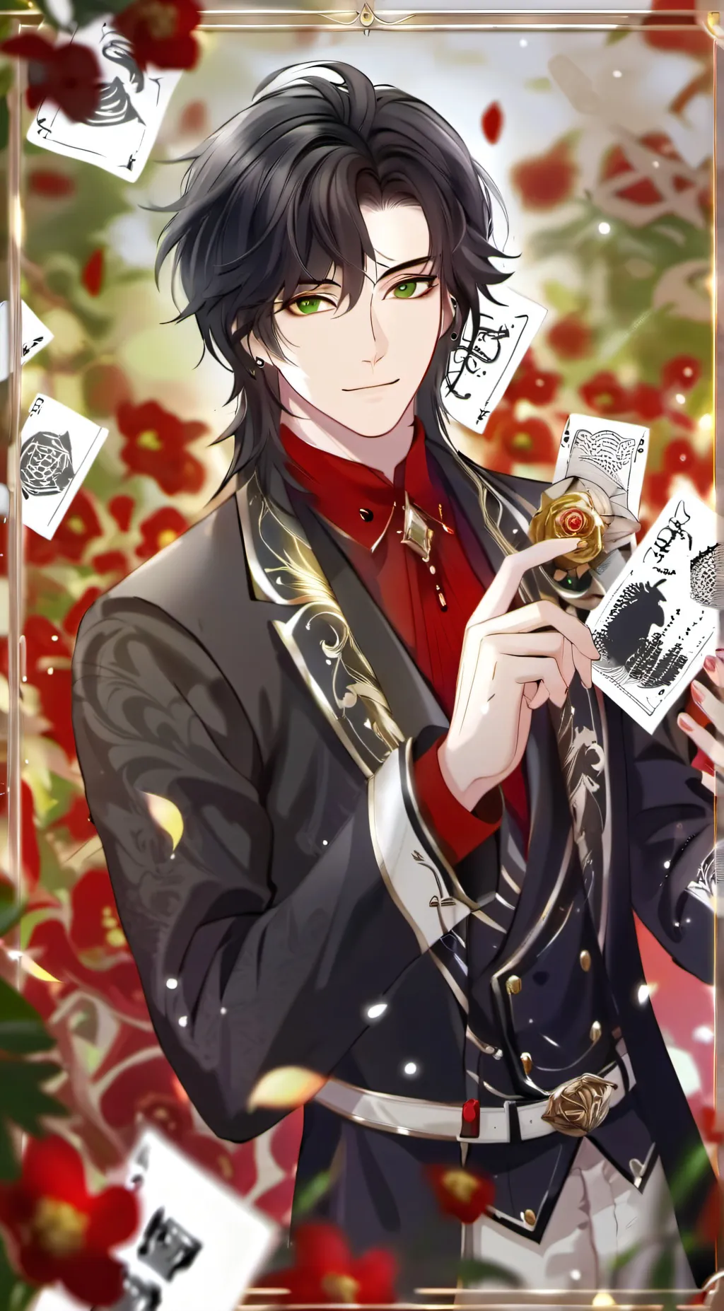 ai character: 🖤ace🖤 background