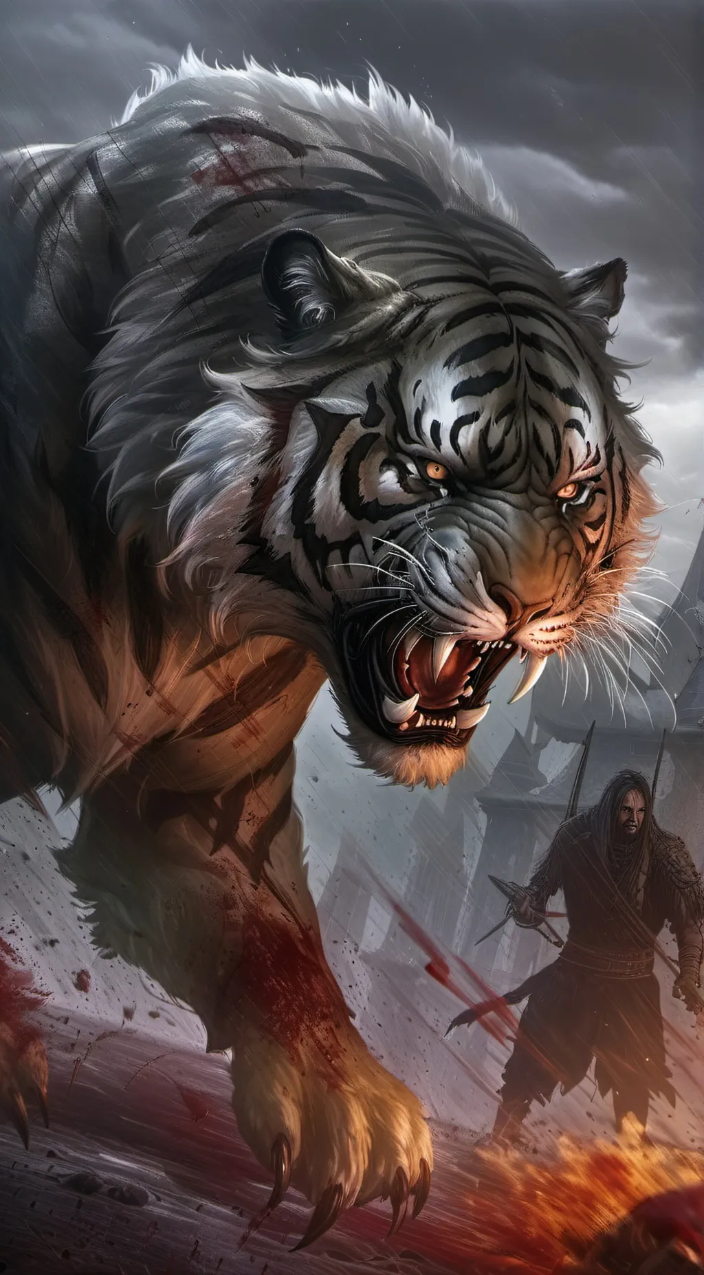 ai character: Saber-tooth Tiger background