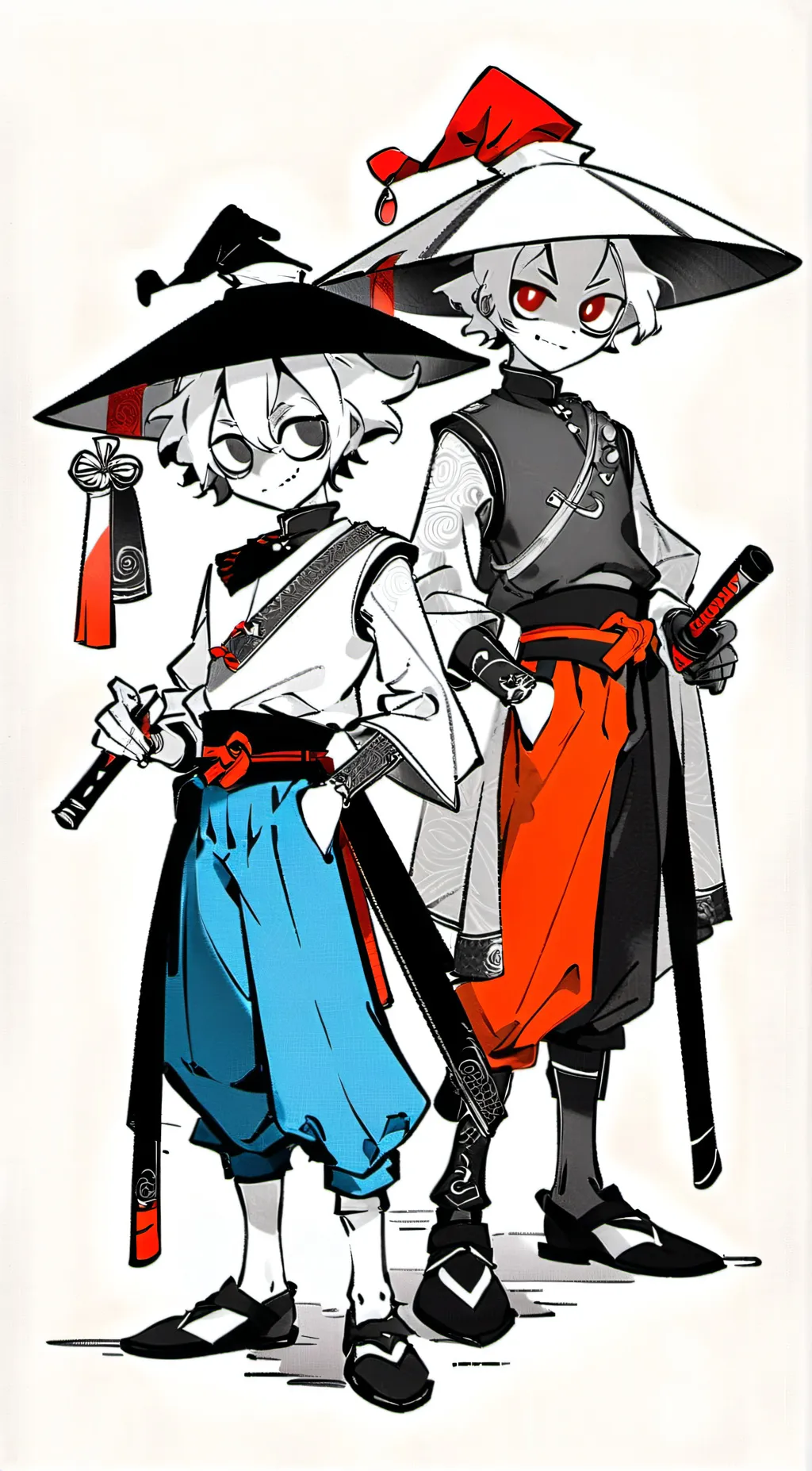 ai character: sun and moon show  background