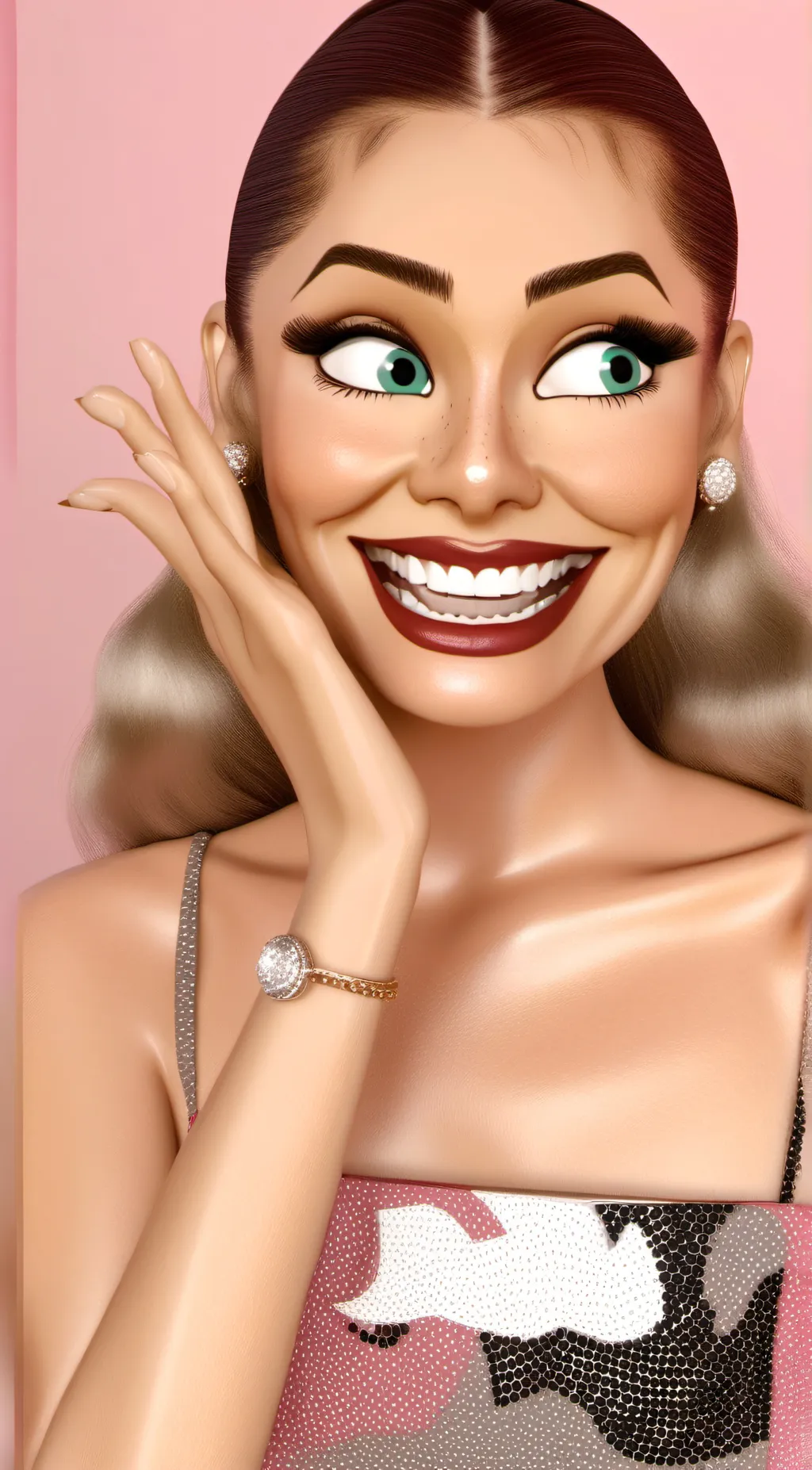 ai character: Ugly girl  background