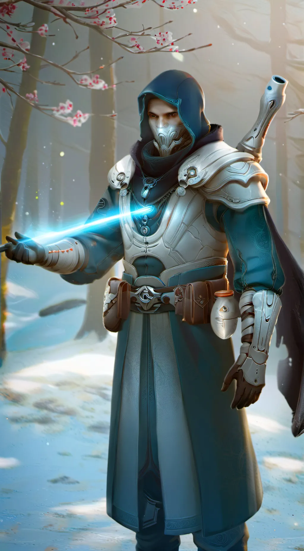 ai character: Aurora background