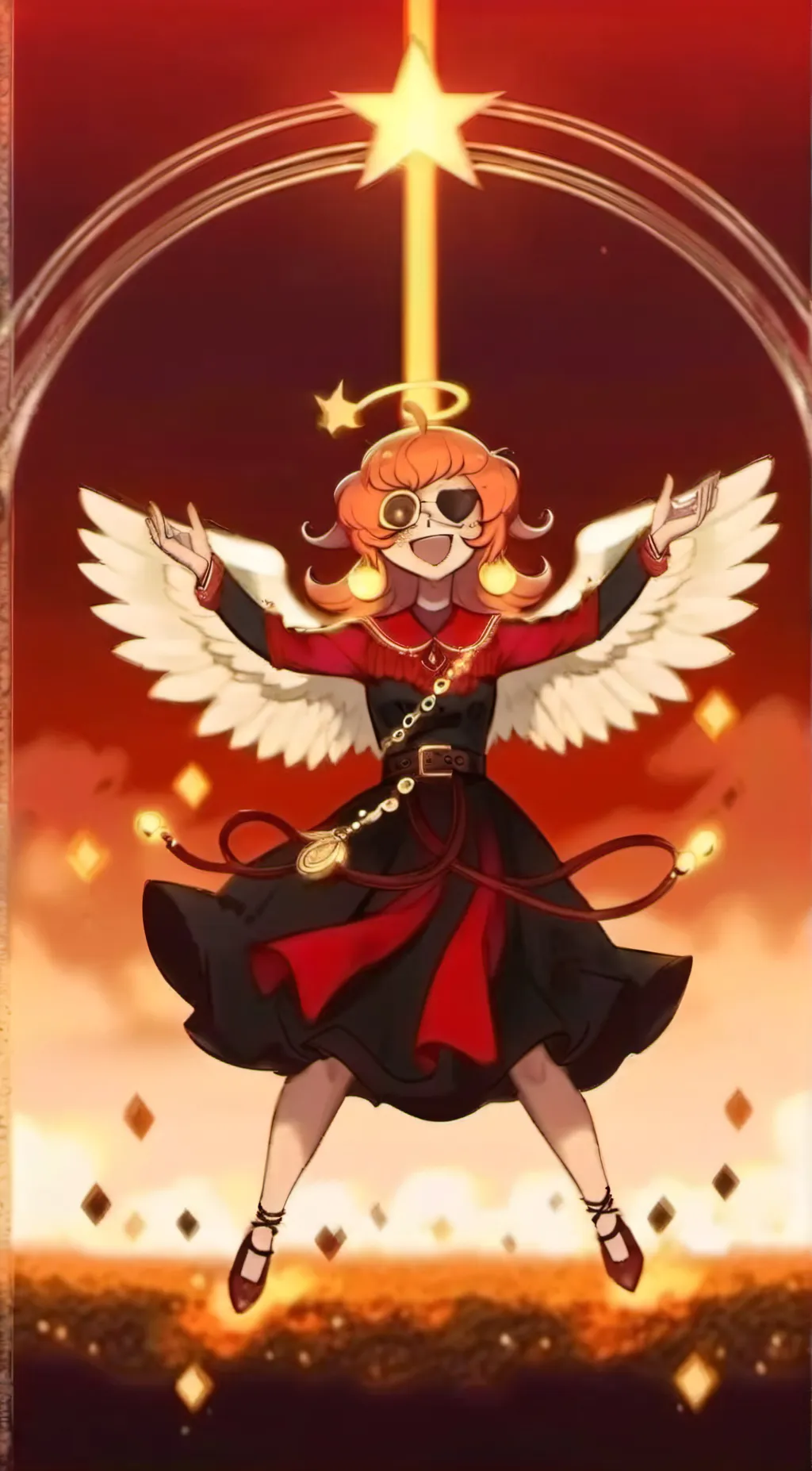 ai character: Nifty kills heven  background