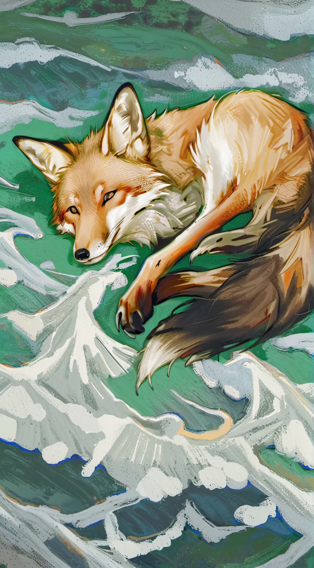 ai character: fox background