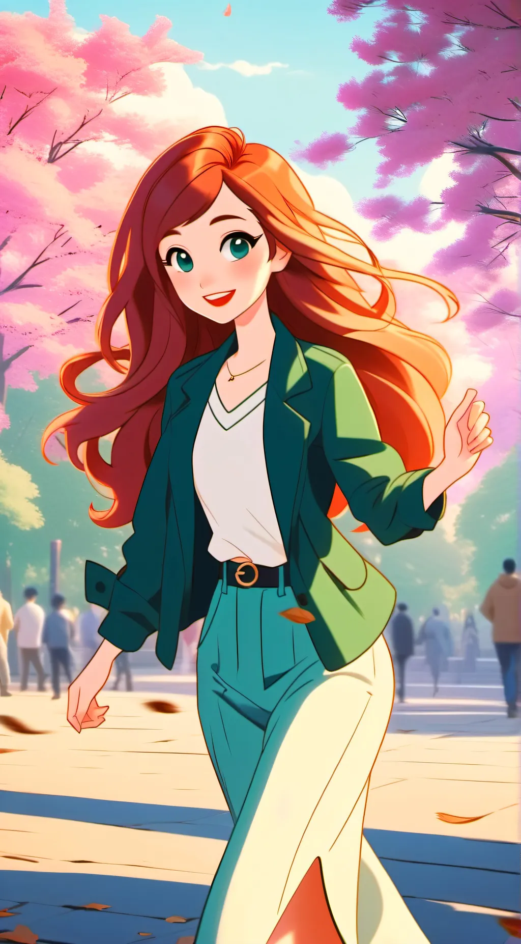 ai character: Lea background